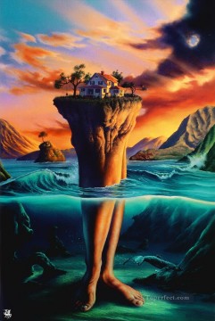 Mobile Home Fantasy Oil Paintings